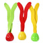 3 Piece Kids Sports Pool Toys Ocean Plant Shape Diving Toys Diving Swimming Training Pool Kids Accessories