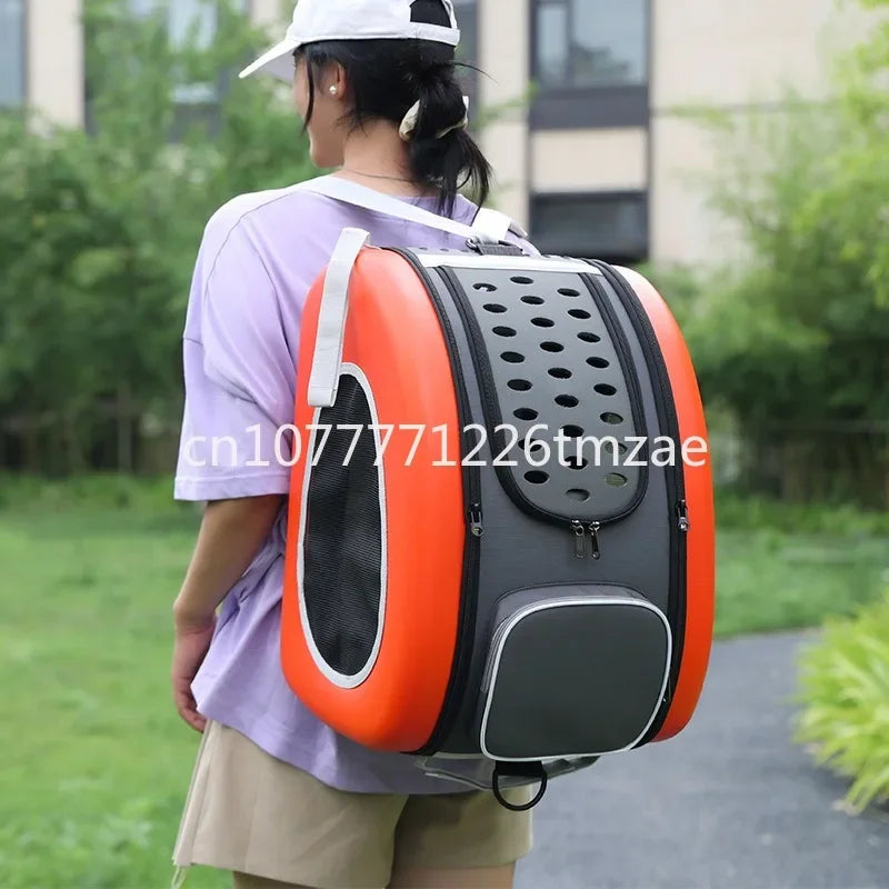 Outdoor Travel Tugboat Draw-Bar Pet Bag - Can be Used as a Pull Bag, Backpack, or Side Bag