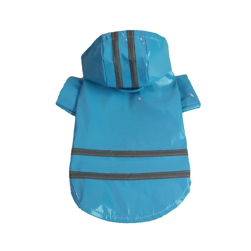 Dog Raincoat Pet Waterproof Clothes Reflective Puppy Raincoats Chihuahua Rainjacket Bulldog Cape Poncho Costume Dogs Rainwear