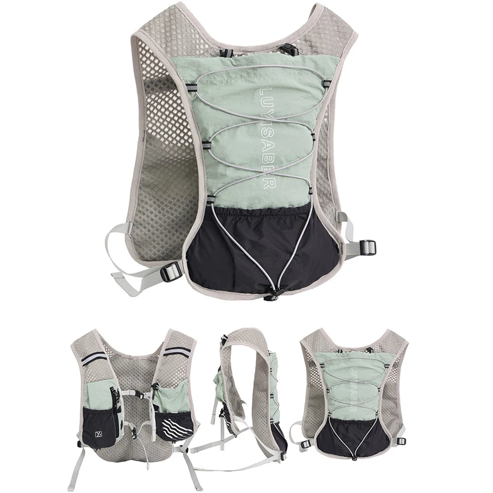 1PCS Hydrated Backpack,5L Running Vest, Hiking Backpack,Suitable for Running, Hiking, Marathon, and Both Men and Women Cycling