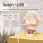 12-48h Table Mini Fan with Sturdy Clamp Rechargeable USB 3 Speeds Sleeping Mute for Bathroom Kitchen Student Dormitory 10000mAh