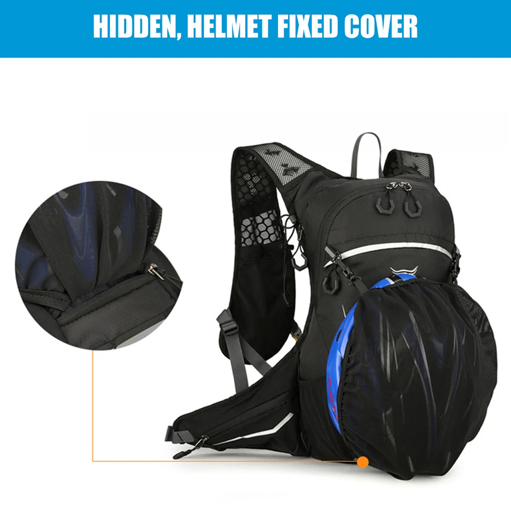 16L Lightweight Hiking Backpack for Men & Women, Water-Resistant Daypack with Rain Cover, Anti-Theft Travel Backpack for Camping
