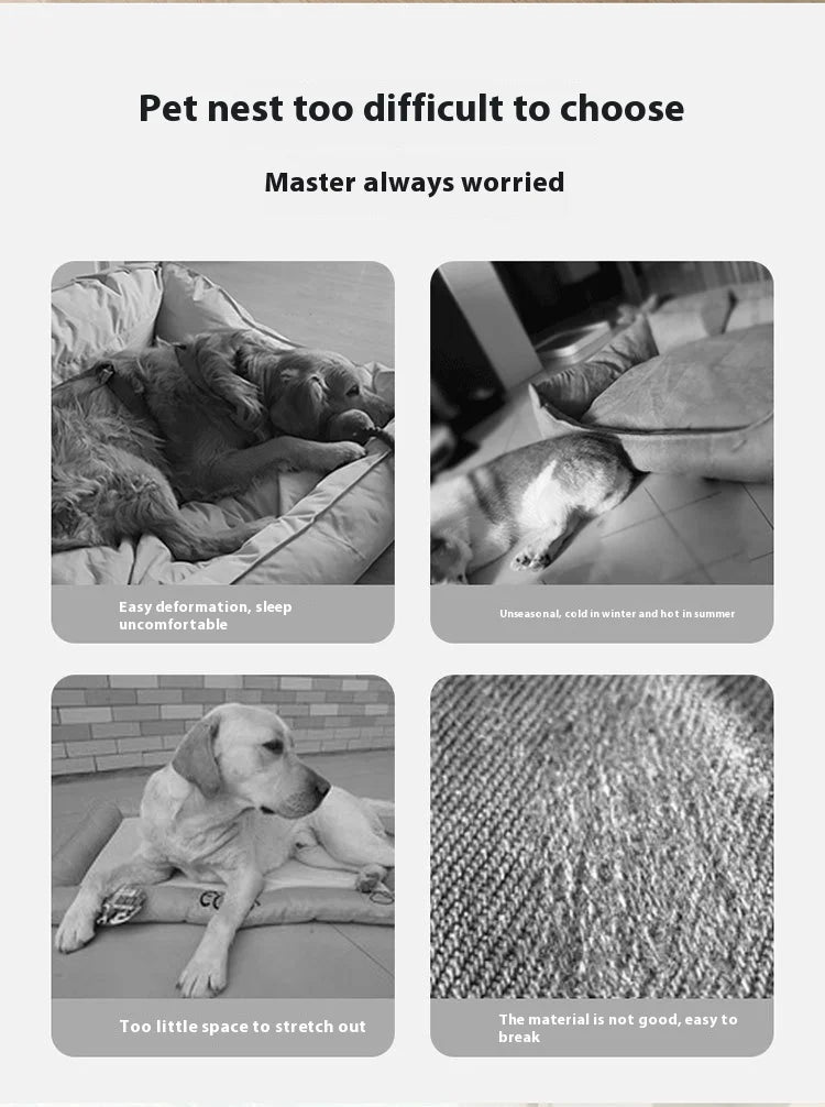 Pet Nest Waterproof, Removable Washable, Small To Medium Sized Dog Sleeper Mat Cat Nest Dog Mat Dog Four Seasons Dog Accessories