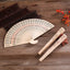 Fashion Wedding Hand Fragrant Party Carved Bamboo Folding Fan Chinese Wooden Fan Vintage Hollow Antiquity Folding Fan