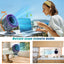 Clip on Fan for Bedroom 70ft Powerful Airflow 120 Speed Rechargeable 360° Adjustable 35db Quiet Table Desktop Fans for Summer