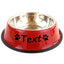 Personalized Stainless Steel Pet Bowls - Custom Name, Non-Slip, Colorful, Multi-Size