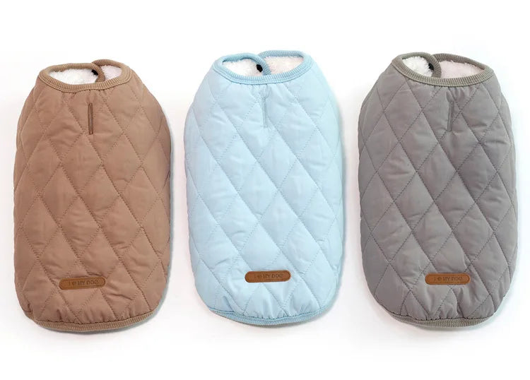 Jacket and Underwear Dog Clothes Autumn and Winter Clothes Small Medium Dog Fleece-lined Thickened Pet Vest Cotton Vest