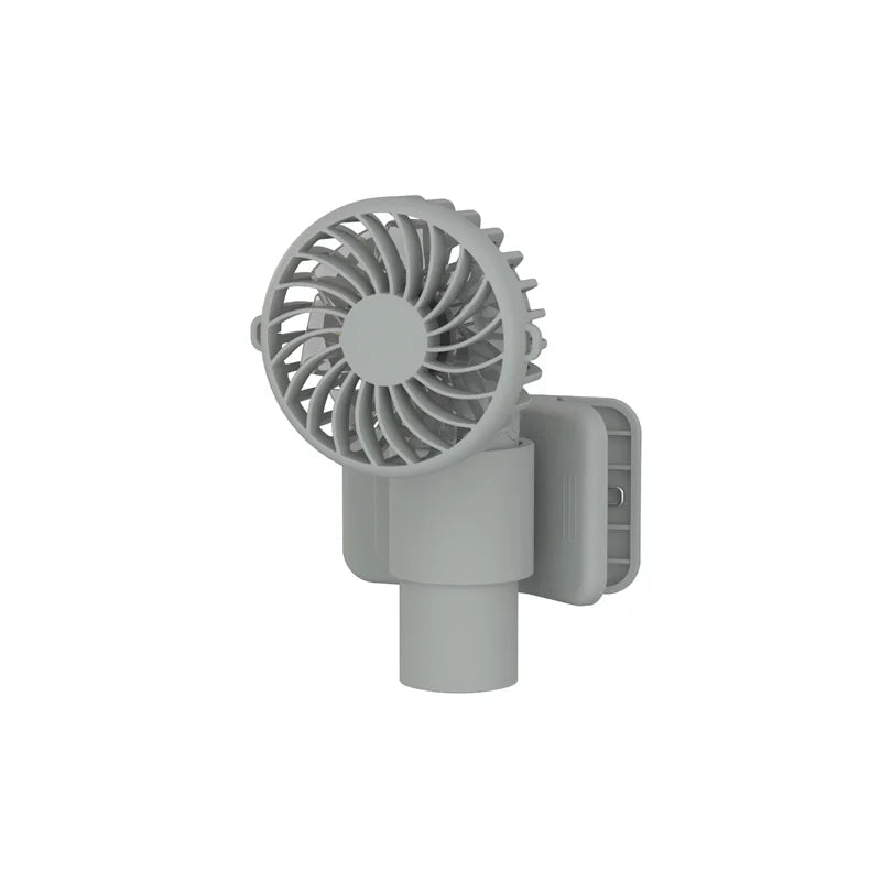 VISSKO Portable Mini Clip Fan USB Rechargeable Hand Held Fan Small Pocket Fan 3Speeds 1000mAh Multifunctional fan Ourdoor Summer
