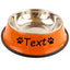Personalized Stainless Steel Pet Bowls - Custom Name, Non-Slip, Colorful, Multi-Size