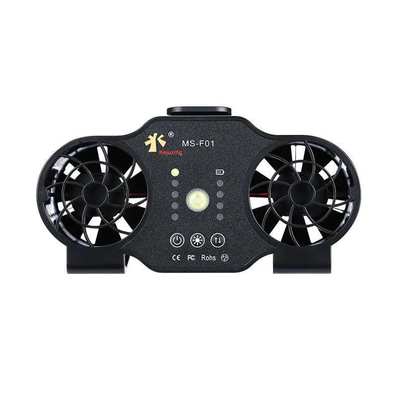 Portable Mini Waist Clip Fan with 20000mAh USB Rechargeable Battery Wireless Neck Fan for Sports Outdoor Working