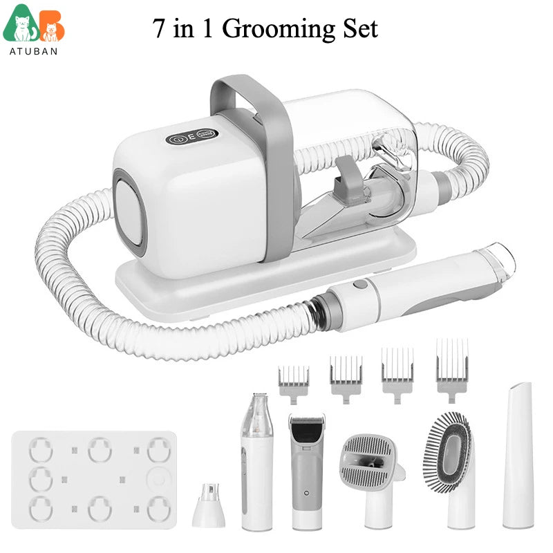 ATUBAN Dog Grooming Kit,15000Pa Strong Pet Grooming Vacuum for Dogs,2L Large Capacity Dog Vacuum for Shedding Grooming Hair