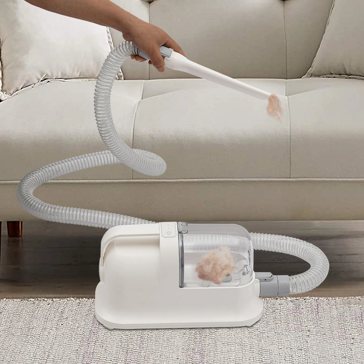 Pet Grooming Kit with Vacuum Suction Cleaner & Dryer - Low Noise