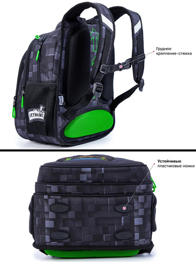 New Children School Backpack For Boys Cartoon Game Knapsack Boy Waterproof Backpacks Kids Satchels Space School Bags Primary