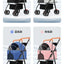 Lightweight Pet Stroller - Detachable hand carry, Breathable, with shopping basket