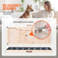 SucceBuy Dog Ramp Folding Ladder Anti-slip High Adjustable Wooden Pet Ramp Removable for Small Old Dog Climbing Stairs Sofa Car