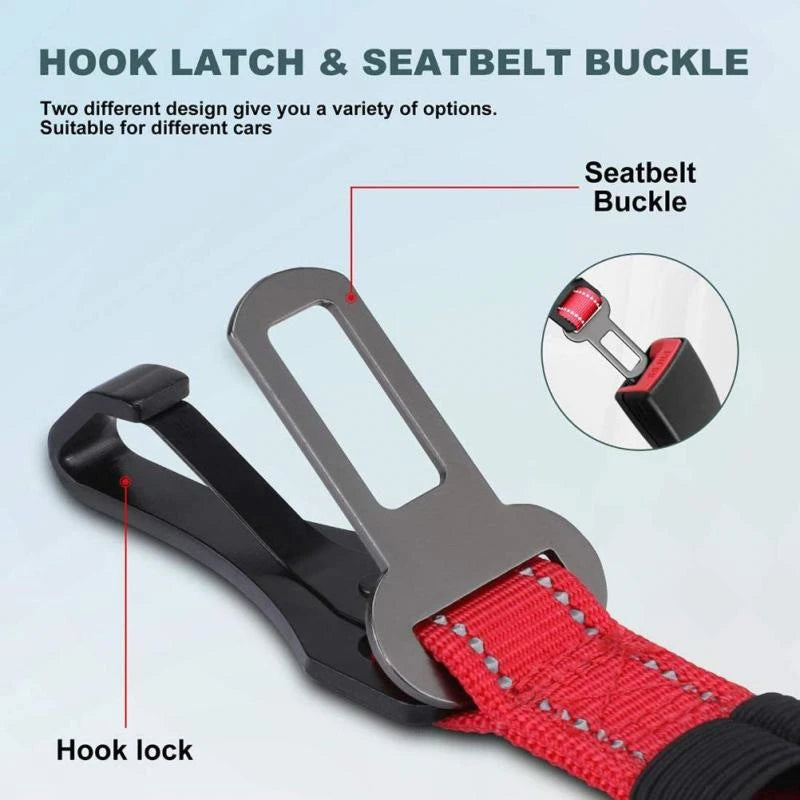 Adjustable Pet Dog Car Seat Belt  Safety Leash Vehicle Belts Reflective Nylon Rope Harness Dog Accessories for Small Large Dogs
