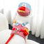 Cartoon Pet Harness Leash Sun Hat Set Cute Kitten Puppy Costume Cat Small Dogs Vest Harness Rope Cap 3pcs Outdoor Pet Supplies