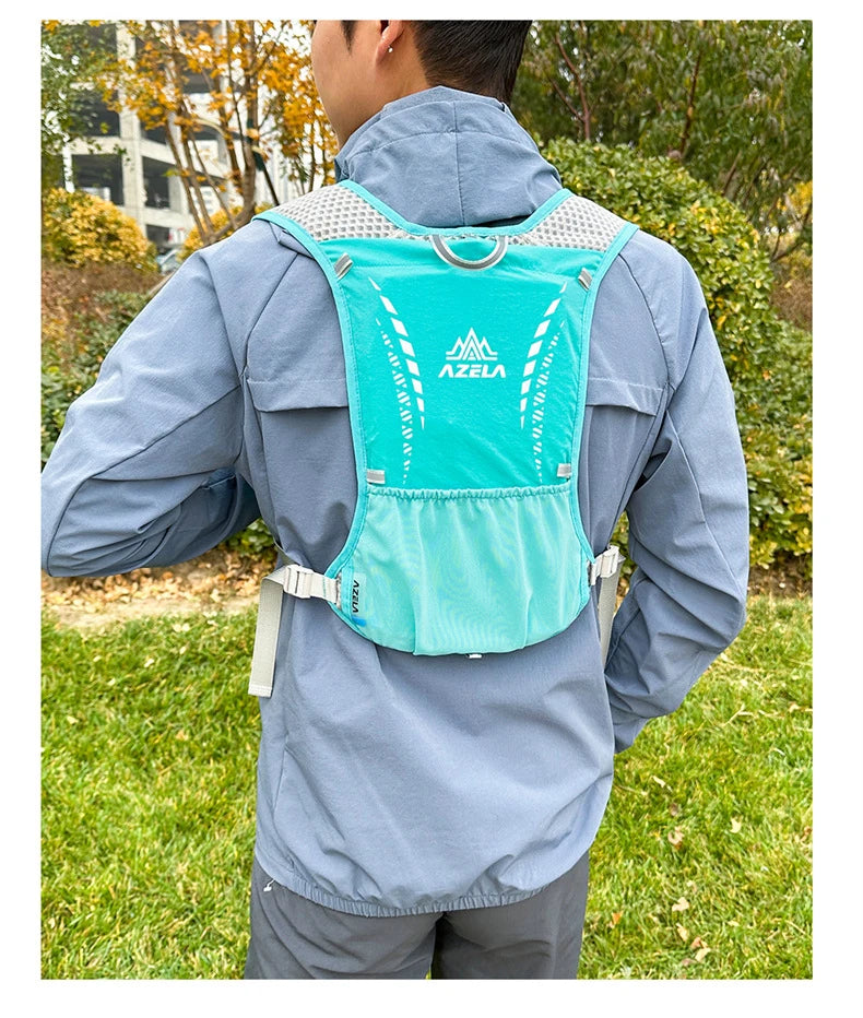 Outdoor Trail Running Backpack Ultralight Women Men Running Race Hydration Vest Marathon Bicycle Bag for Marathon Hiking Cycling
