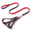 Dog Leash Harness Adjustable Collar Set Denim Pet Lead Vest for Small Medium Large Dogs Pet Cat Lead for Walking Training