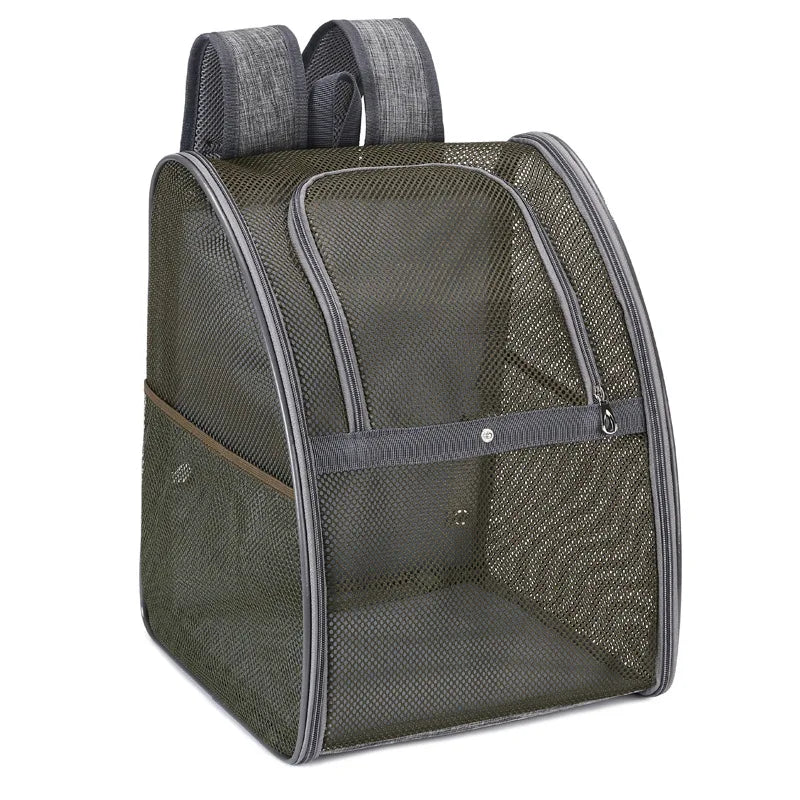 Mesh Breathable Double Shoulder Pet Backpack
