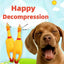 Novelty Yellow Screaming Chicken Dog Toy-Durable Rubber Squeaker for Boredom Relief Bite-Resistant Chew Toy for Small/Medium Dog