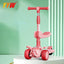 For 2-8 Years Children Cycling Kick Scooter With Seat And Pusher Flash Wheels Board Adjustable Height Kid Foot Pedal Scooters