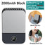 Portable USB Rechargeable 3 Speed Mute Personal  Waist Clip on  Summer Air Cooler Mini Digital Display Hanging Neck Fan