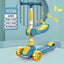 Cycling City 2-12 Years Old Children's Scooter Foldable Scooter With Music Light 3-wheel Scooter 4-speed Adjustable Balance Car