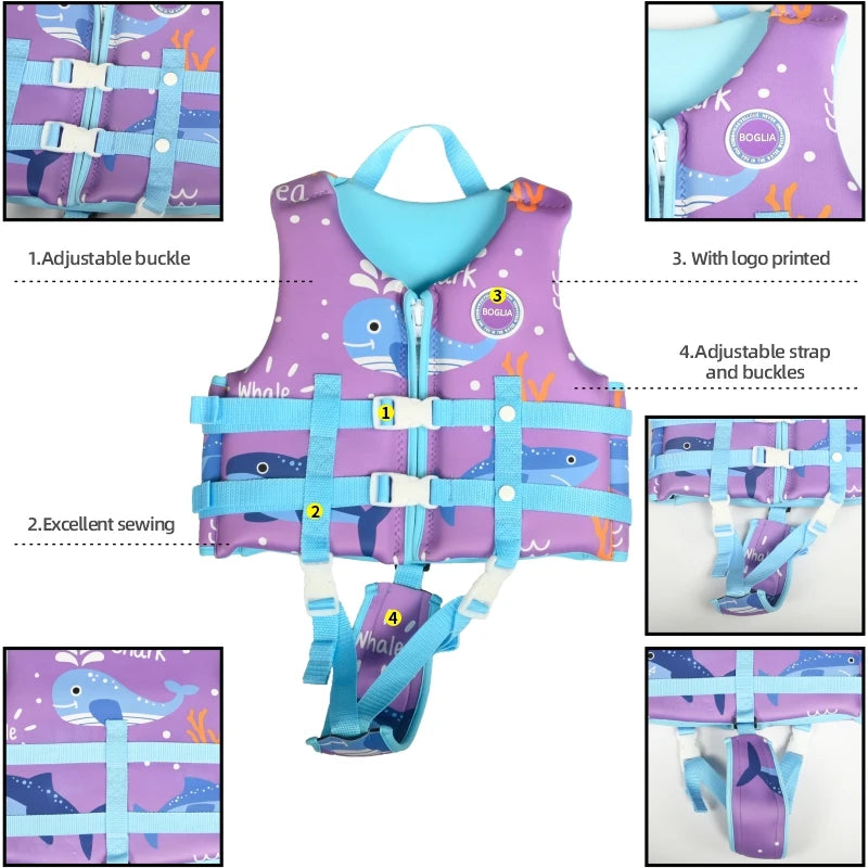 Kid's Life Jacket Vest, Child Float, Pool, Buoyancy Aid, Safe Buckle, Toddler, Quick Delivery, 30- 50 lbs