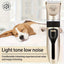 Dog Clipper Dog Hair Clippers Grooming (Pet/Cat/Dog/Rabbit) Haircut Trimmer Shaver Set Pets Cordless Rechargeable Professional
