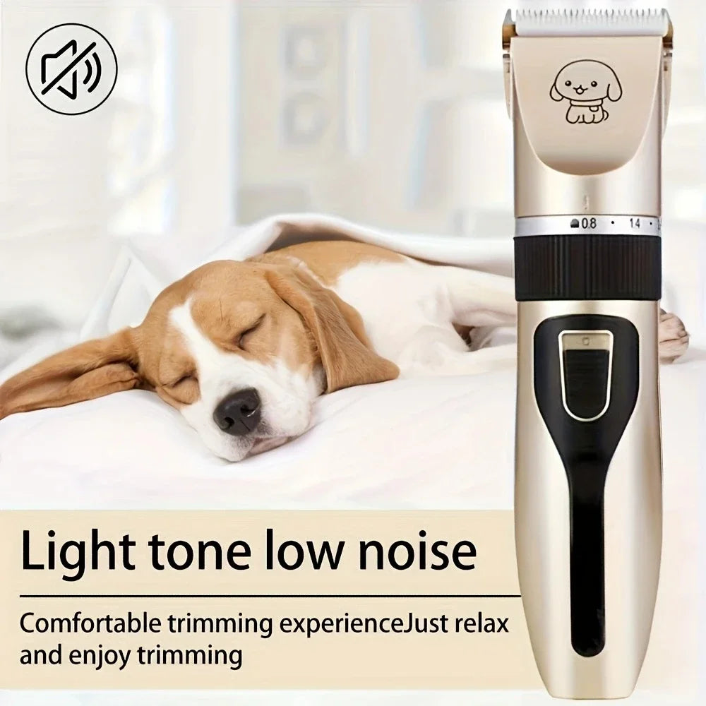 Dog Clipper Dog Hair Clippers Grooming (Pet/Cat/Dog/Rabbit) Haircut Trimmer Shaver Set Pets Cordless Rechargeable Professional