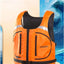 Kayak Life Vest for Men, Zippered Pockets, Reflector Whistle, Fishing Jacket, Buoyancy Aids for Adults, 120 kg