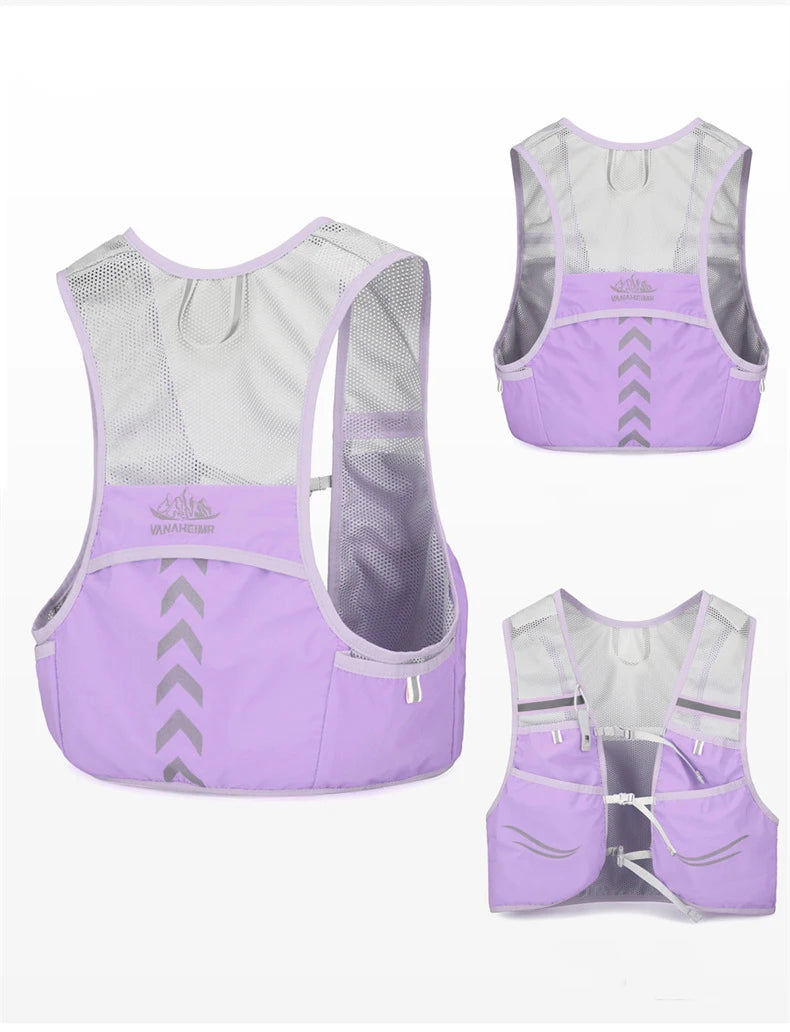 Lightweight Running Backpack Hydration Vest Suitable for Bicycle Men Women Marathon Hiking Ultra-light Portable 2L 500ml Kettles