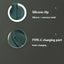 Portable silent mini bladeless electric fan, adjustable 3-speed suspended waist fan, rotating body fan, suitable for outdoor