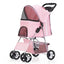 Pet Stroller with Sunroof -Foldable, lightweight, Single Handed, size S M L