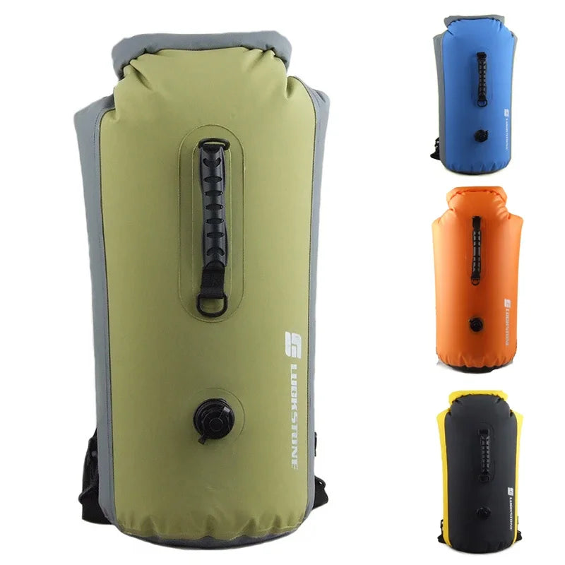 25L 35L 60L Waterproof Swimming Bag 2023 Inflatable Snorkeling Rafting Drifting Diving Dry Bag Backpack Stuff Sack