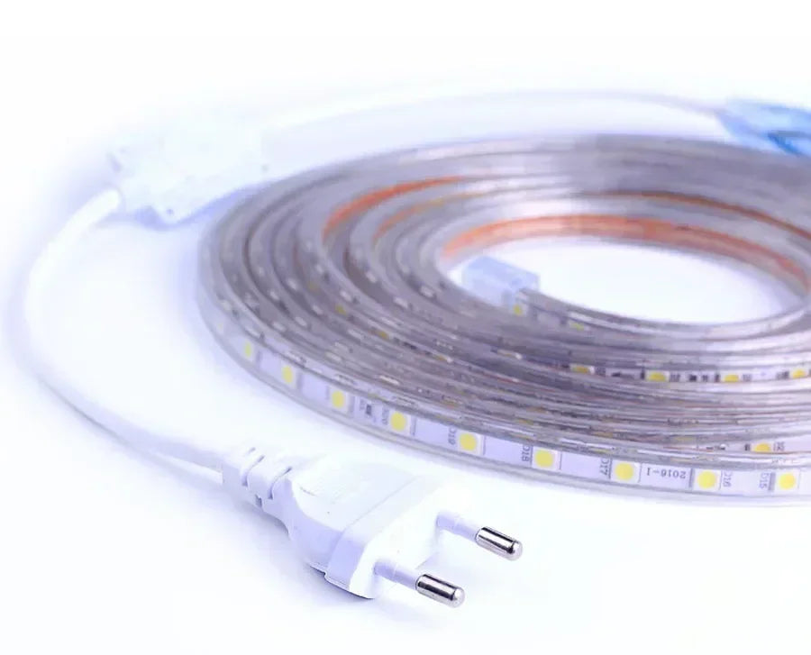 Led Strip Lights 220V Waterproof 1M 2M 3M 5M 10M 20M White Led Tape 220 Volt Red Green Blue Led Lighting 5050 Smd 60Leds/M Diode