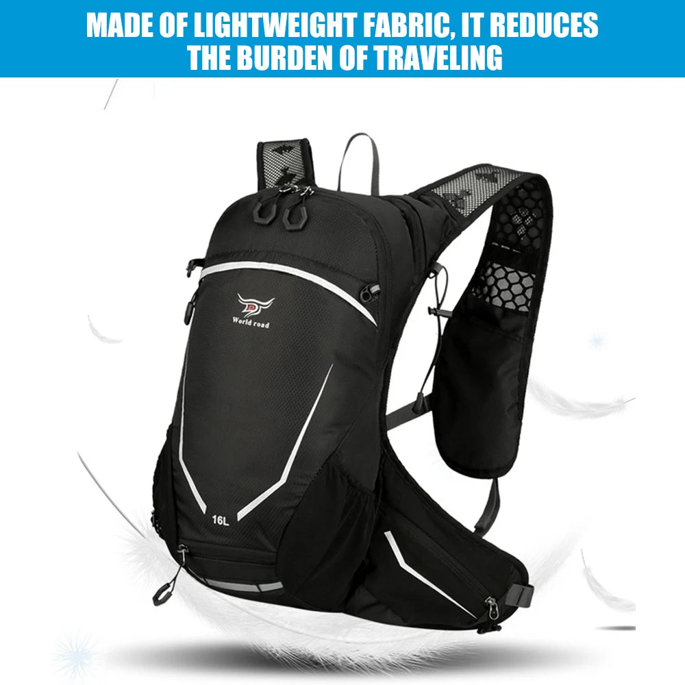 16L Lightweight Hiking Backpack for Men & Women, Water-Resistant Daypack with Rain Cover, Anti-Theft Travel Backpack for Camping