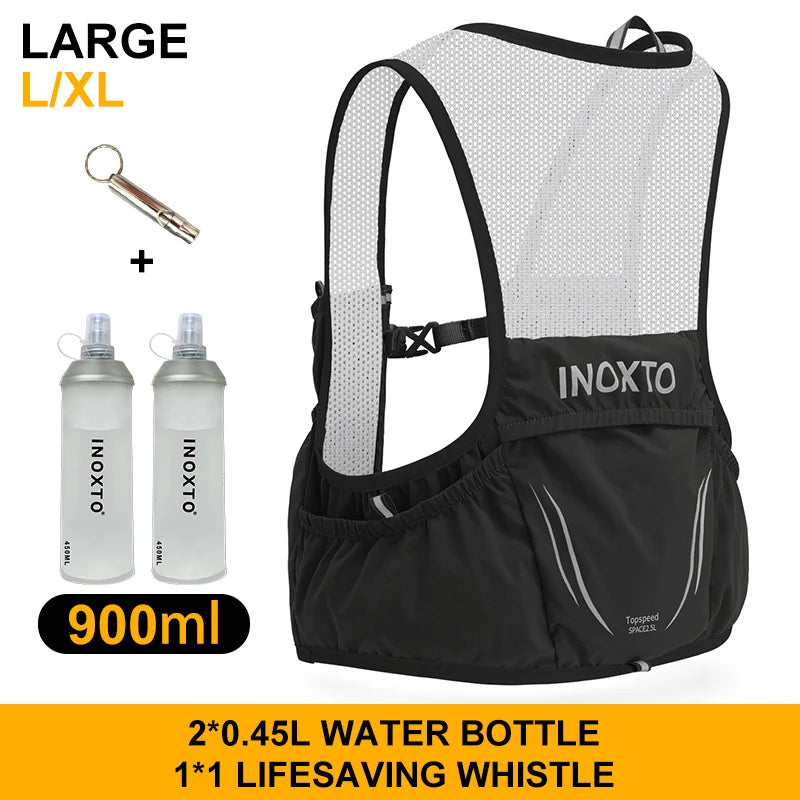 INOXTO 2022 new lightweight running backpack moisturizing vest suitable for bicycle marathon hiking ultra-light portable 2.5L