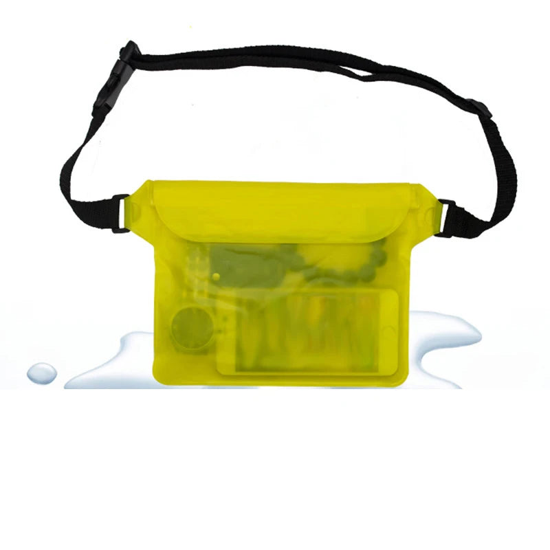Waterproof Swimming Diving Bag PVC Beach Drifting Diving Waist Pack Shoulder Bag Underwater Mobile Phone Case Outdoor Dry Bag