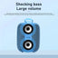 Caixa De Som Speaker Bluetooth Portable Sound Box Music Wireless Subwoofer Mini Radio FM Woofer Bass Computer PC TV Small Audio