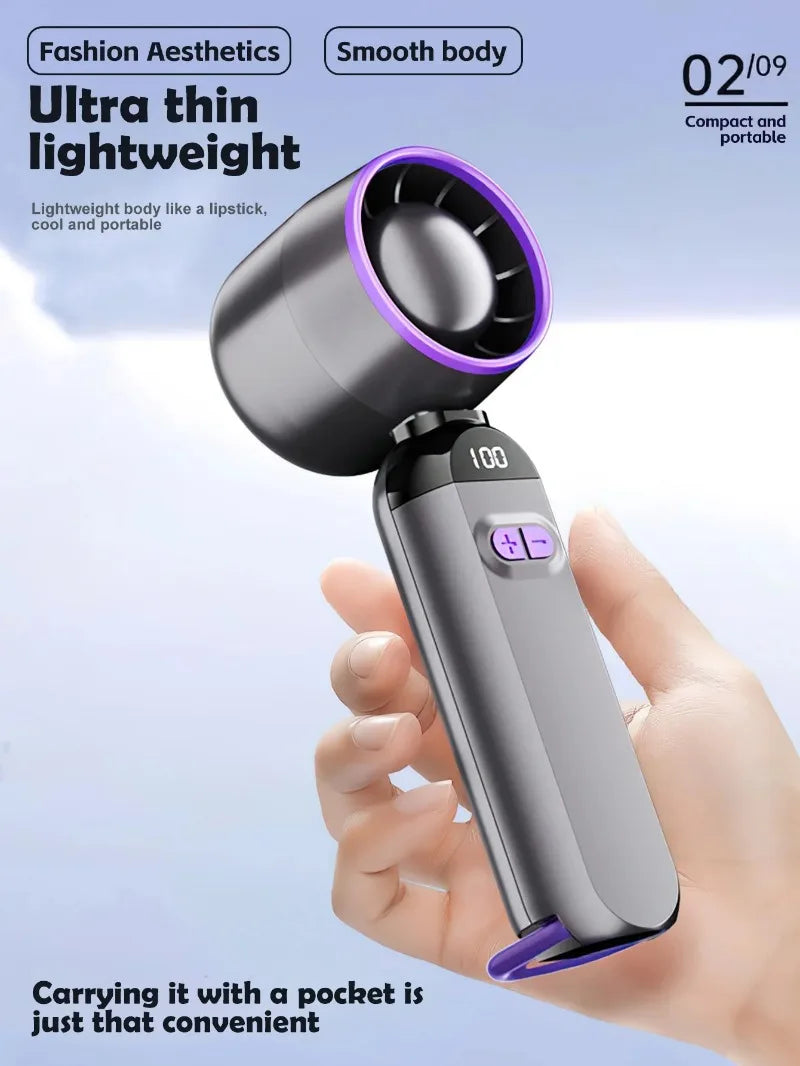 Foldable Handheld Small USB Charging Fan Portable Lashes Fan Eyelash Glue Dedicated Dryer for Women Lash Supplies Makeup Tools