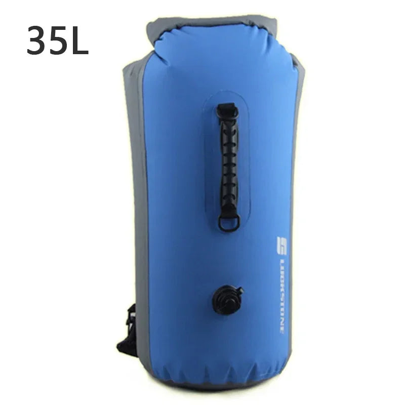 25L 35L 60L Waterproof Swimming Bag 2023 Inflatable Snorkeling Rafting Drifting Diving Dry Bag Backpack Stuff Sack