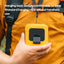 KINSCOTER Portable Outdoor Waist Fan 8000mAh LED Lighting Multifunctional Neck Fan with Power Bank for Camping Hiking Climbing