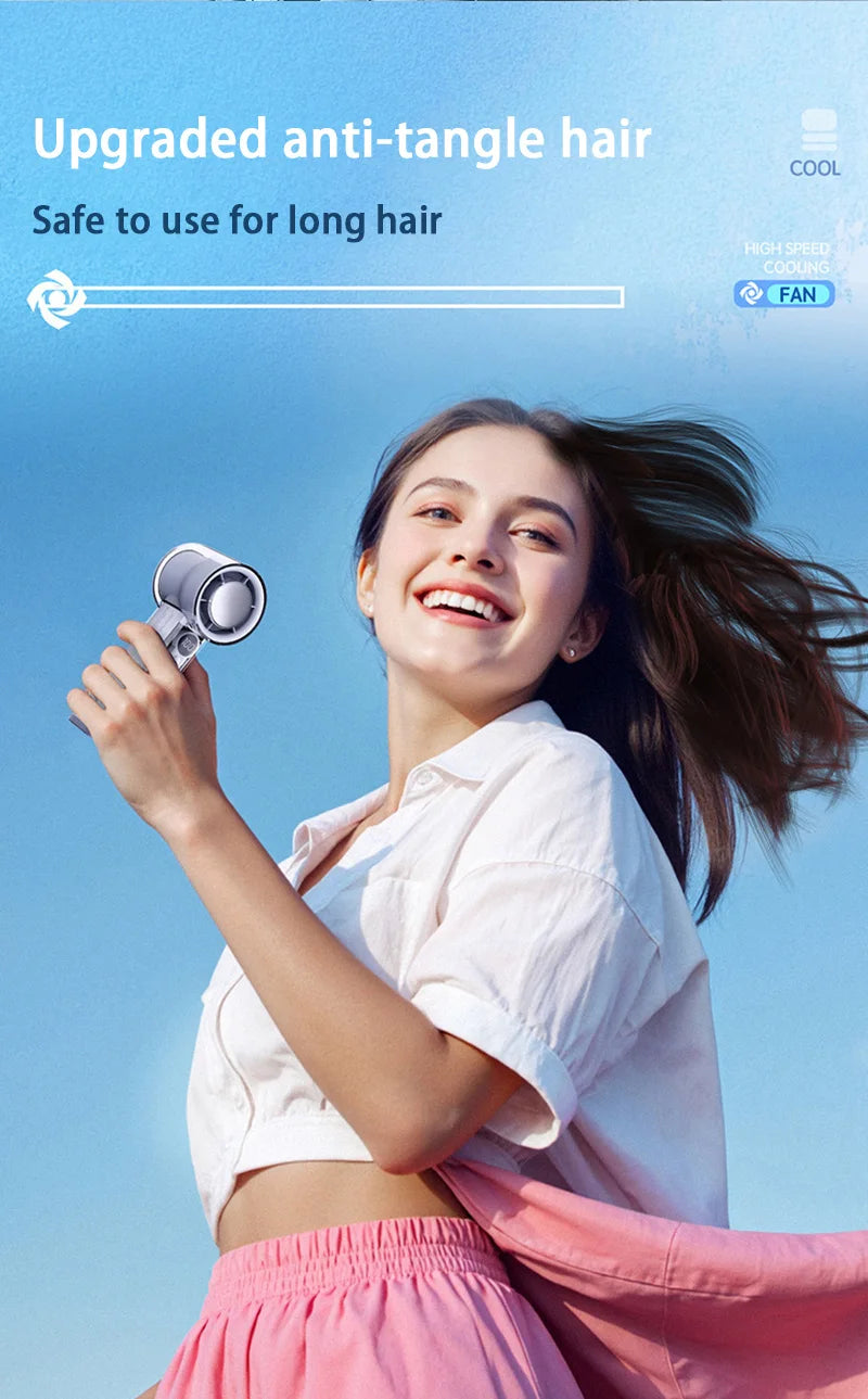 Fan X05 Mecha 100-speed Fan USB 20000RPM Violent Turbine Fan Handheld Refrigeration Ice Compress Fan Camping Travel