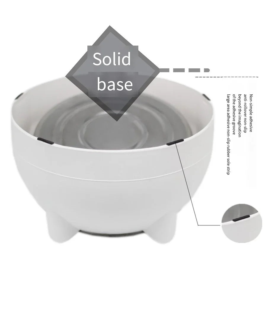 15-Degree Raised Stainless Steel Pet Bowl