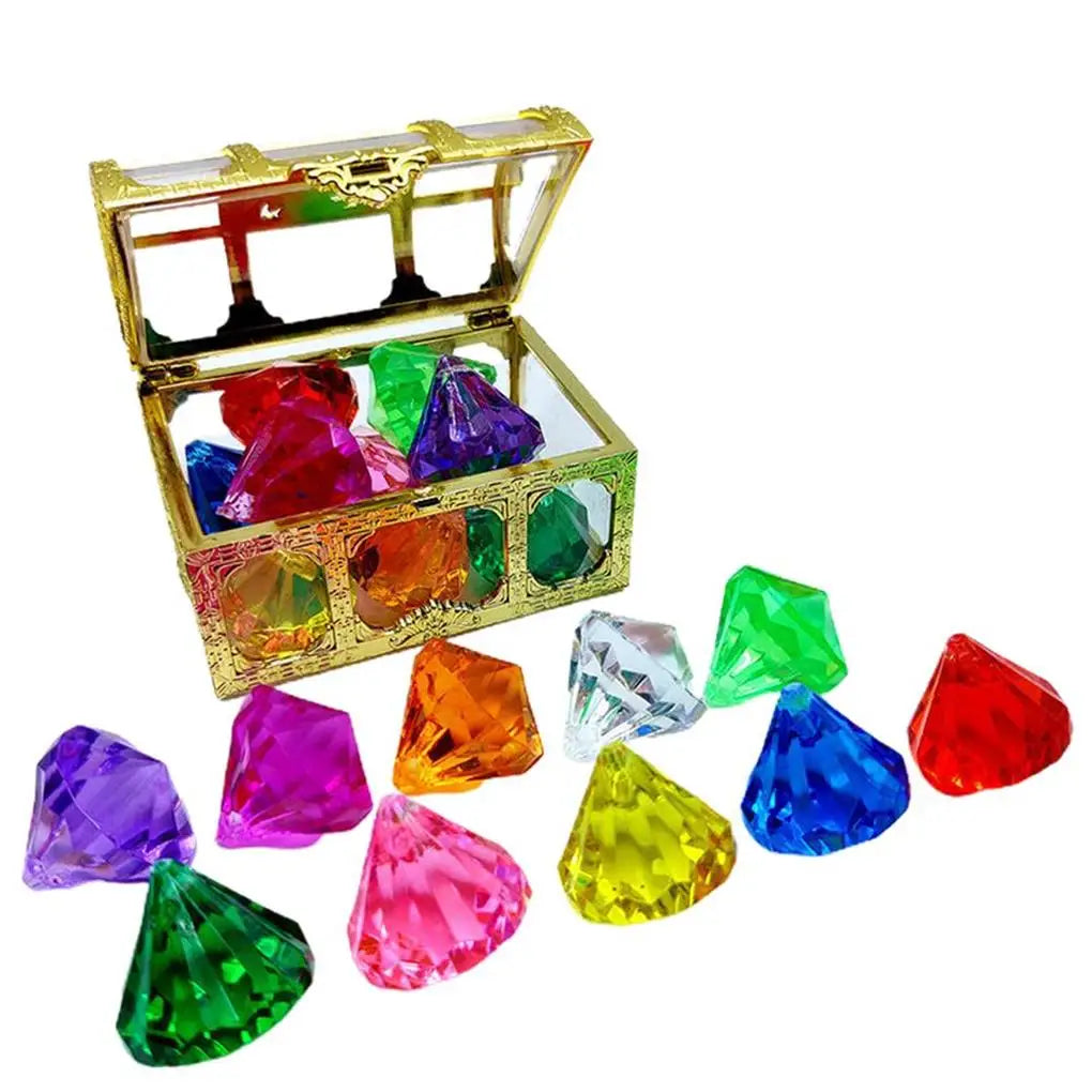 10 Pieces Diving Gem Pool Toy Reliable Gemstones Underwater for Boy Girl