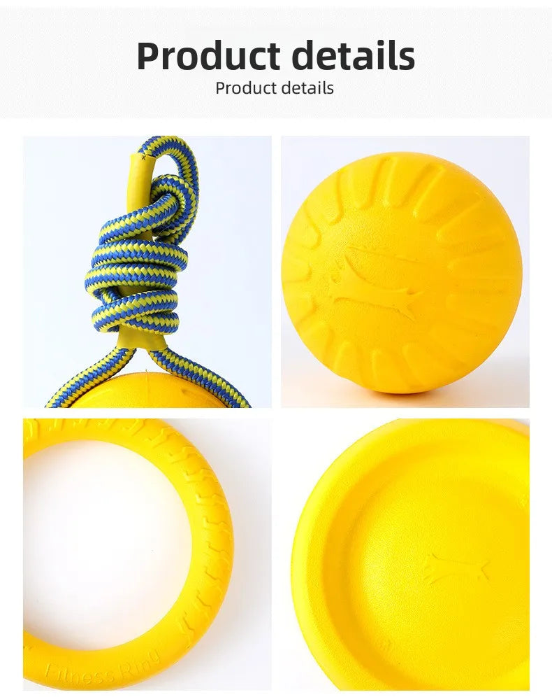 Hot-selling Dog Training Pet Ball Biting Pull Ring Pet Toy Frisbee EVA Foam Bite-resistant Dog Toy