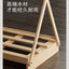 Wooden Oxford Cloth Dog Bed  Elevated Moisture-Proof Tent Enclosed Safety House  All-Season  Dog Shelter with Frame Support