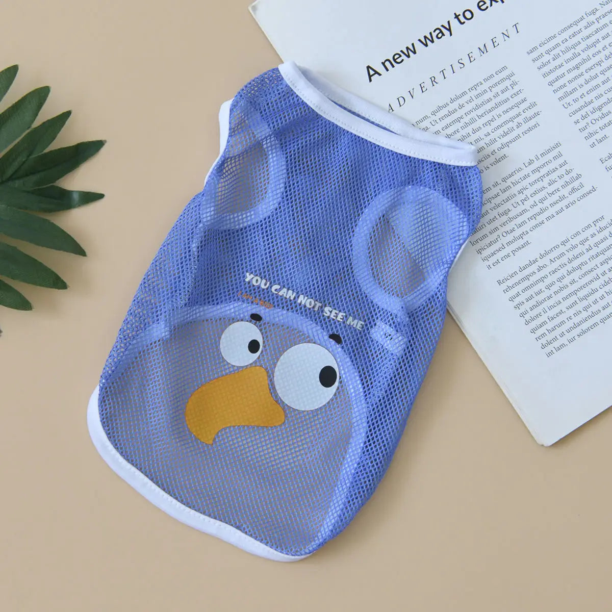 Summer Cool Dog Clothes New Dogs Pet Vest for Puppy Breathable Vest T-shirt Costume Bulldog Dogs T-shirt Outdoor Pets Clothing